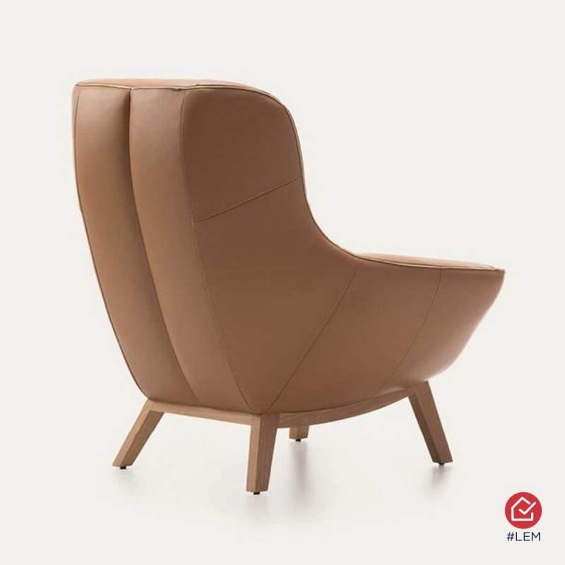 Fauteuil design Ico en tissu 