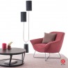 Fauteuil design Ico en tissu 