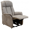 ENGIE - Fauteuil relax et releveur bi-moteurs tissu microfibre 