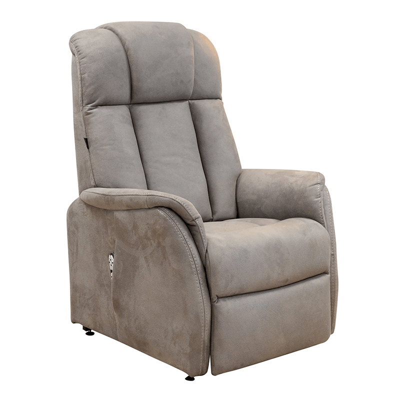 ENGIE - Fauteuil relax et releveur bi-moteurs tissu microfibre 