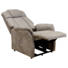 ENGIE - Fauteuil relax et releveur bi-moteurs tissu microfibre 