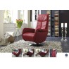 START - Fauteuil de relaxation électrique 2 moteurs cuir vachette fleur rectifiée 