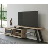 HARRY - Meuble TV 140 cm 1 porte coulissante 1 tiroir 