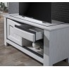 MILE - Meuble TV Hifi 1 porte 1 tiroir 1 niche 