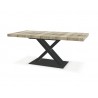 Table pied central avec 1 allonge papillon centre Urban 