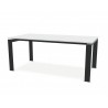 Table de repas Urban avec 2 allonges papillon en bout 