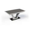 IZA - Table tonneau pied central 1 allonge centrale papillon de 60 cm 