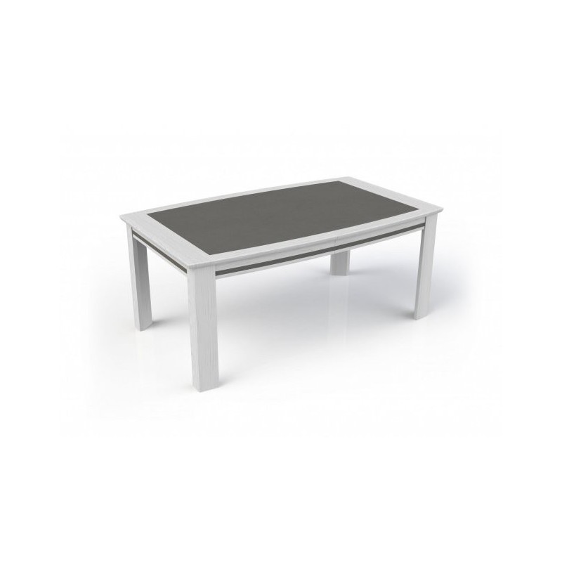 IZA - Table tonneau 3 allonges papillon de 45 cm 2 coloris 