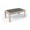 IZA - Table tonneau 3 allonges papillon de 45 cm 2 coloris 