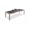 MILE - Table tonneau 160 cm x 96 cm + 2 allonges centrales papillon de 40 cm 