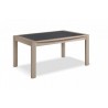 MILE - Table tonneau 160 cm x 96 cm + 2 allonges centrales papillon de 40 cm 