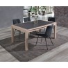 MILE - Table tonneau 160 cm x 96 cm + 2 allonges centrales papillon de 40 cm 