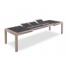 MILE - Table tonneau 180 cm x 106 cm + 3 allonges centrales papillon de 45 cm 