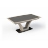 MILE - Table tonneau 180 cm x 105 cm + 1 allonge centrale papillon de 60 cm 