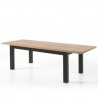 MOUNT - Table avec allonge - 4 pieds massifs 160 cm / 210 cm x 100 cm 