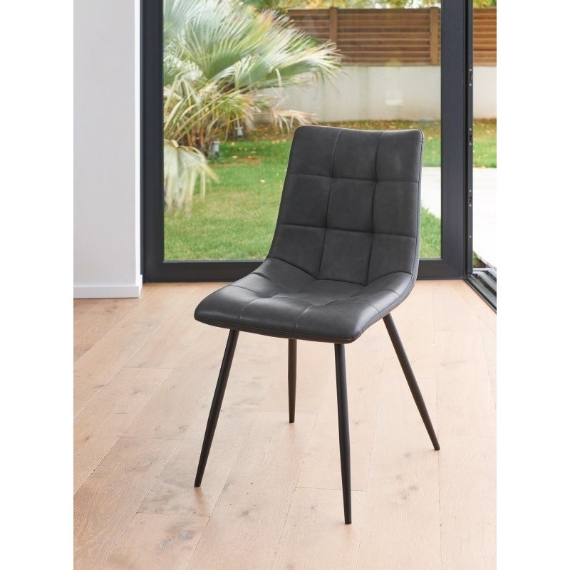 IZA - Chaise textile enduit 