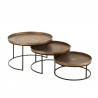 Set de 3 tables gigognes rondes 