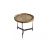 NOÉ - Table basse ronde placage chêne 55 cm 