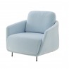 Fauteuil okura bleu de face