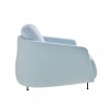 Fauteuil okura bleu de profil