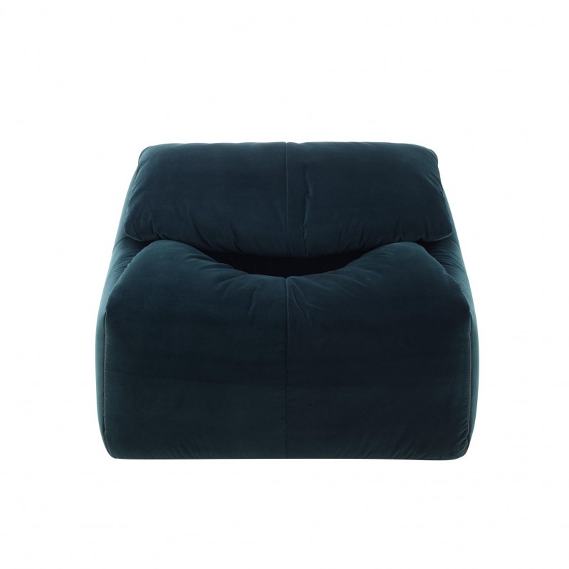 Fauteuil plumy bleu détouré