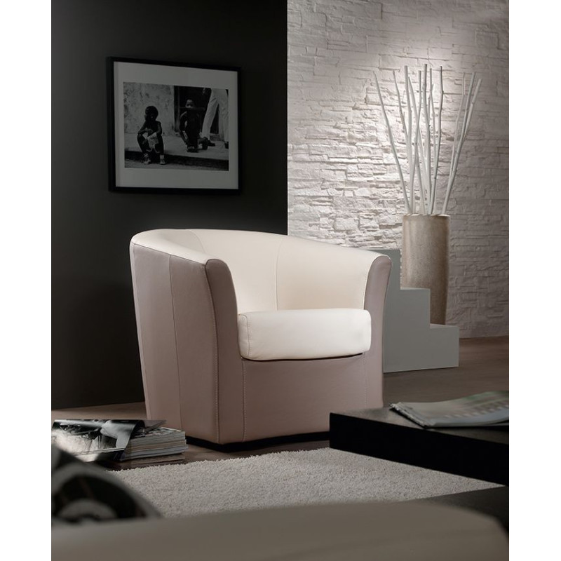 Fauteuil Pivotant YOYO bicolore confortable avec une ambiance