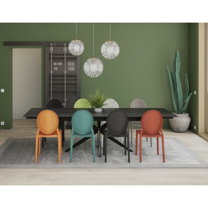 EON - Chaise en polypropylène empilable en 7 coloris 